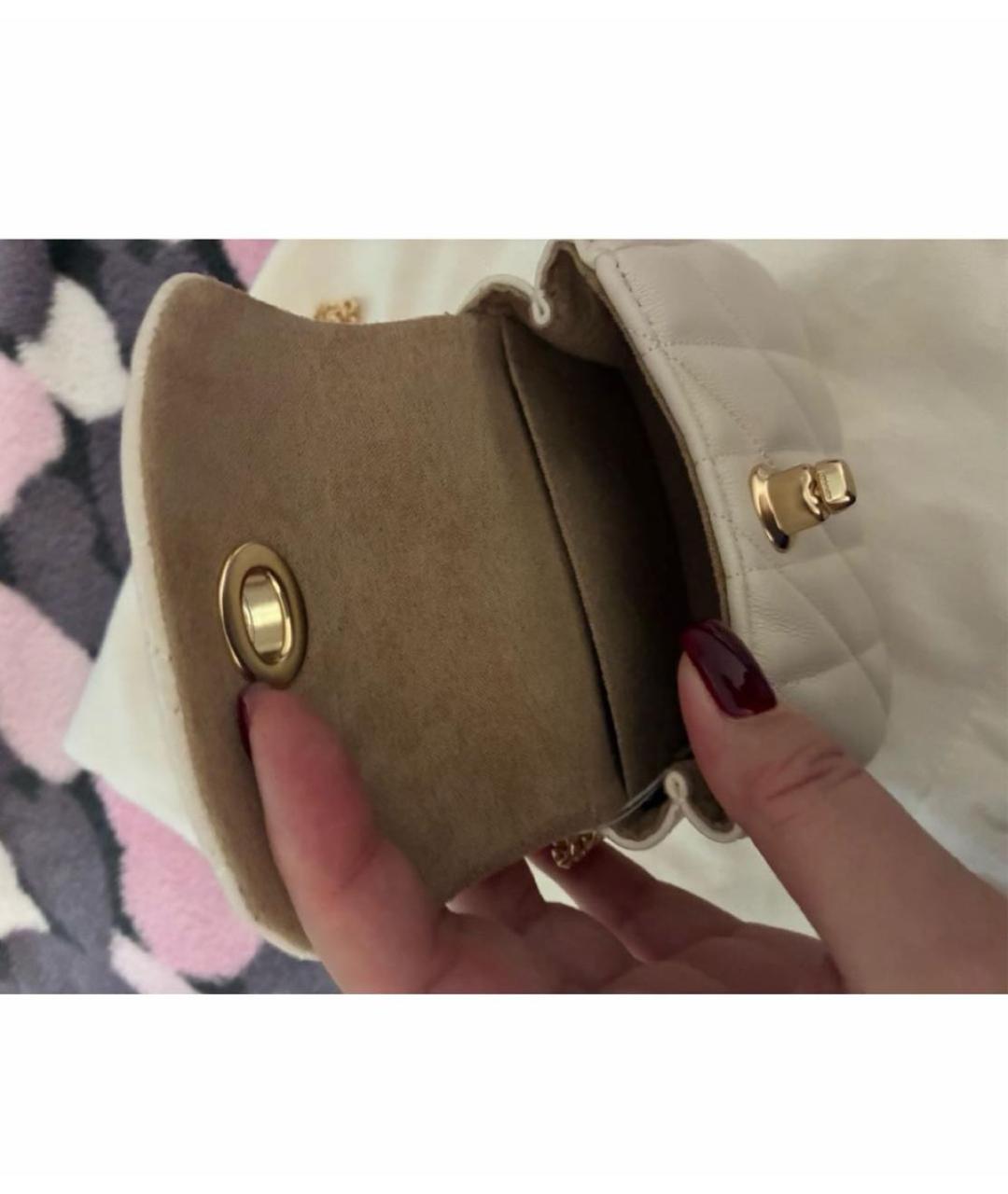 COACH Бежевая кожаная сумка через плечо, фото 2