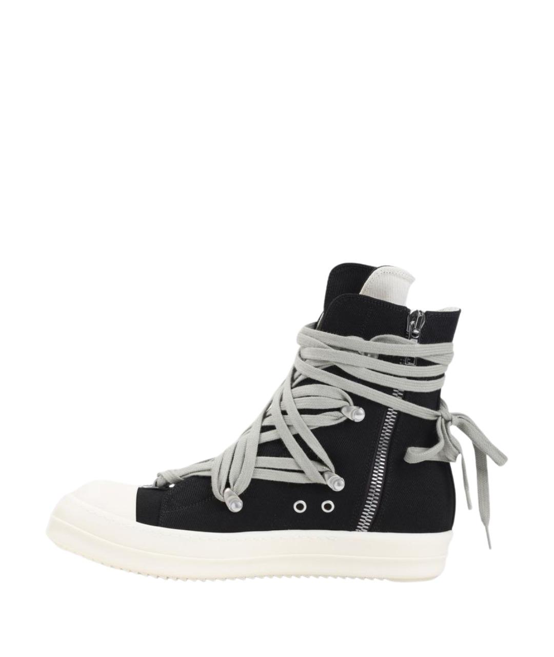 RICK OWENS DRKSHDW Черные высокие кроссовки / кеды, фото 2