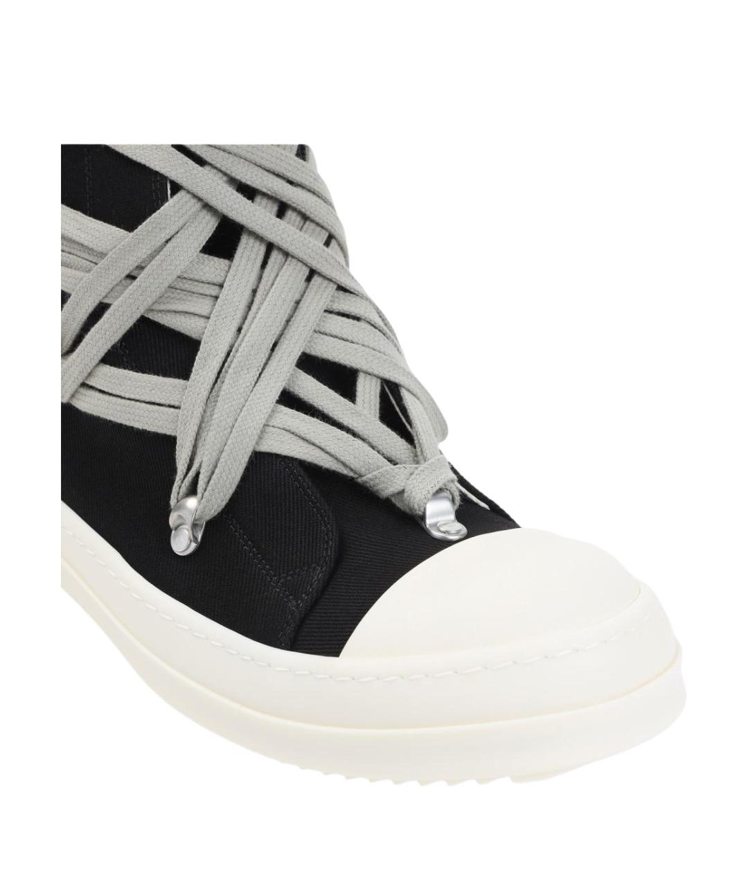 RICK OWENS DRKSHDW Черные высокие кроссовки / кеды, фото 4