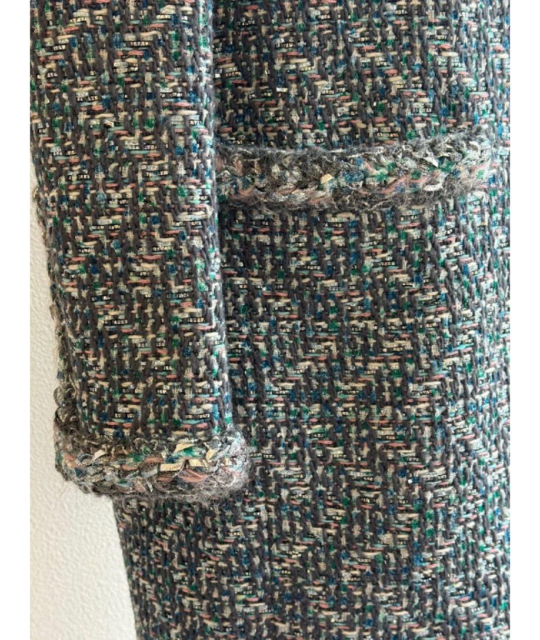 CHANEL Мульти твидовое пальто, фото 4