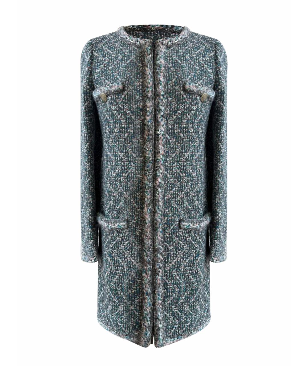 CHANEL Мульти твидовое пальто, фото 1