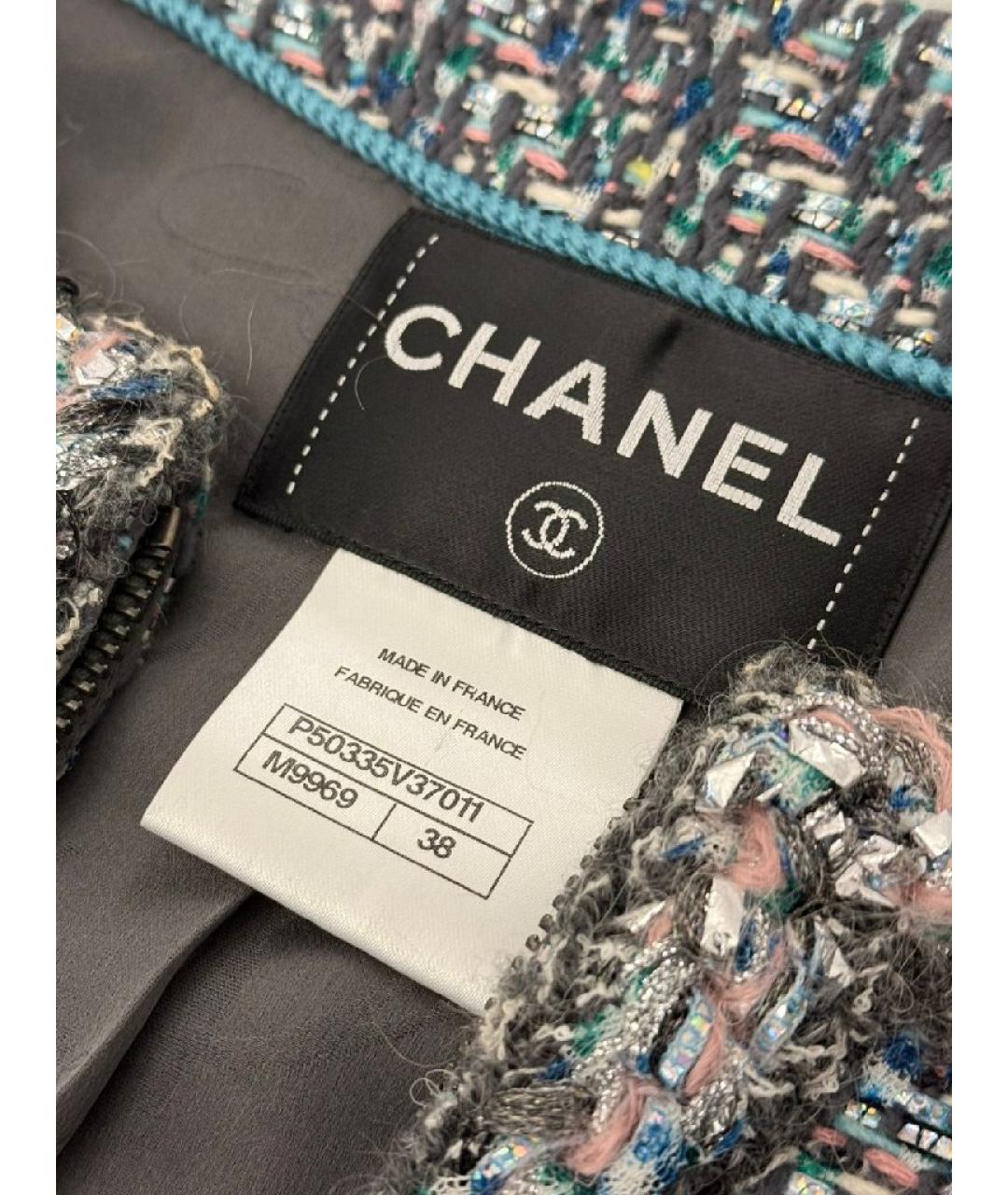 CHANEL Мульти твидовое пальто, фото 3