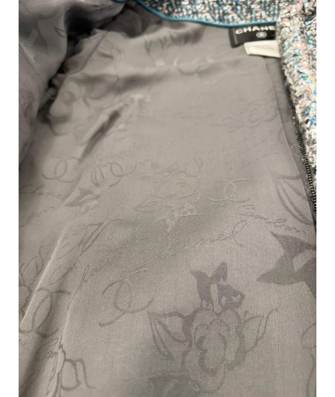 CHANEL Мульти твидовое пальто, фото 8