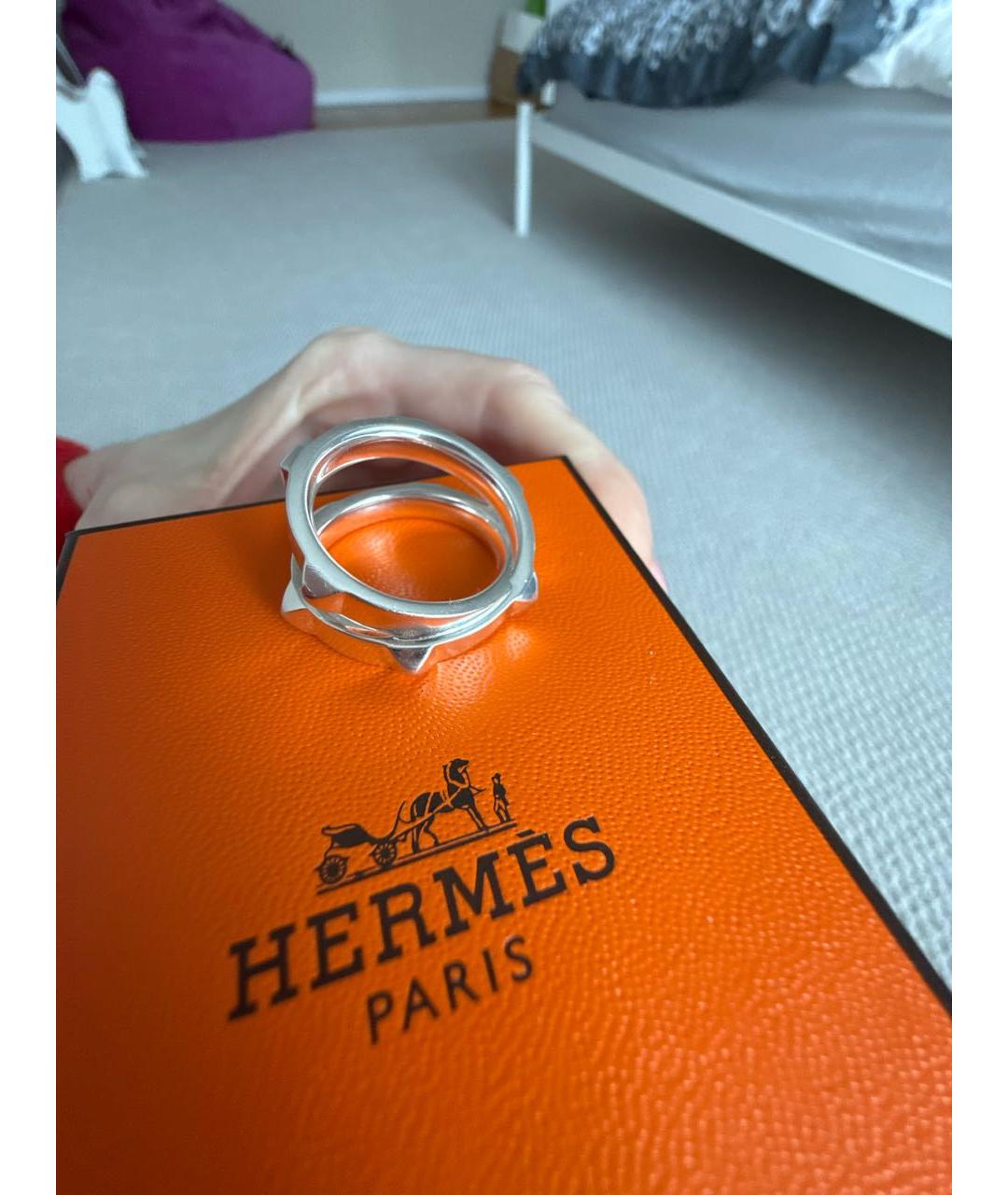 HERMES Серебряное серебряное кольцо, фото 5