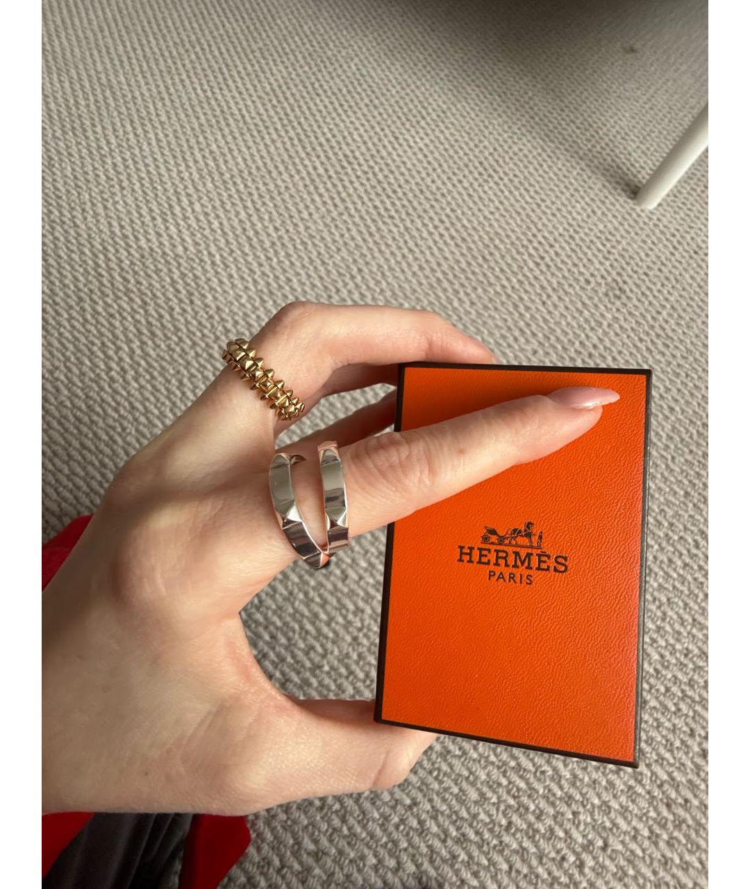 HERMES Серебряное серебряное кольцо, фото 8