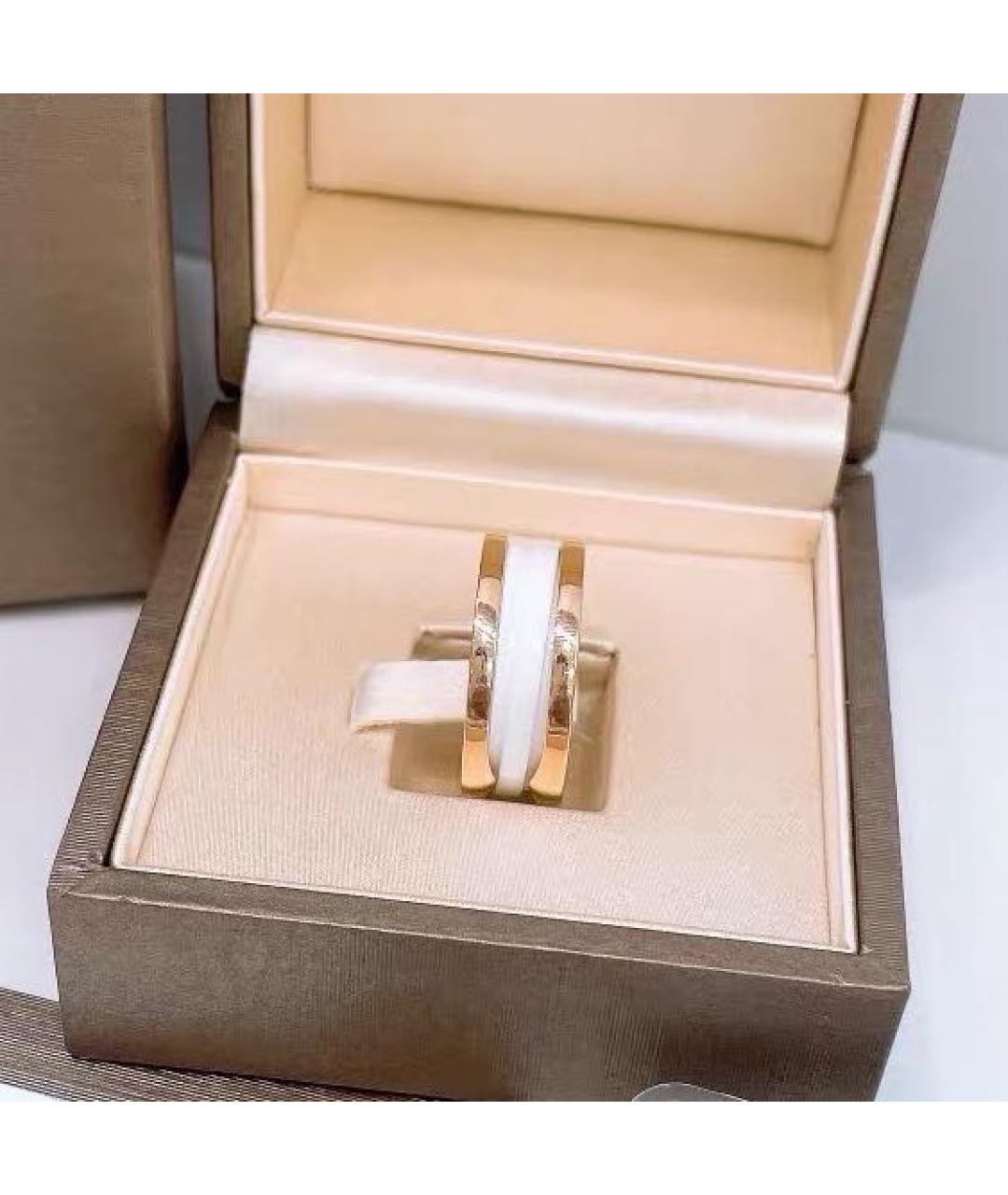 BVLGARI Белое кольцо из розового золота, фото 2