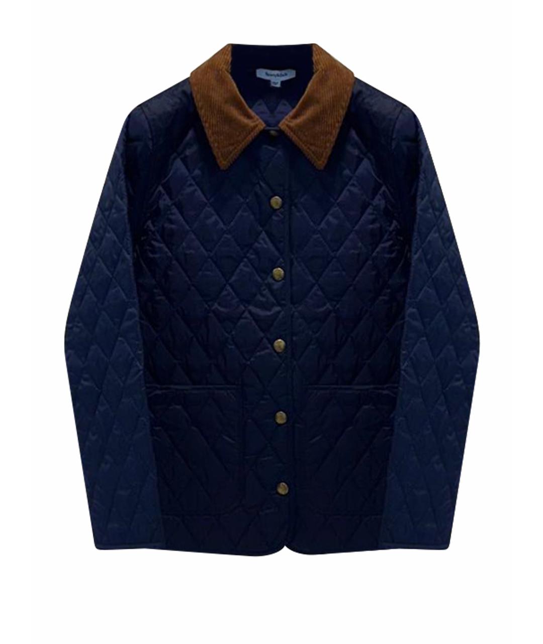 SPORTY AND RICH Темно-синяя полиэстеровая куртка, фото 1