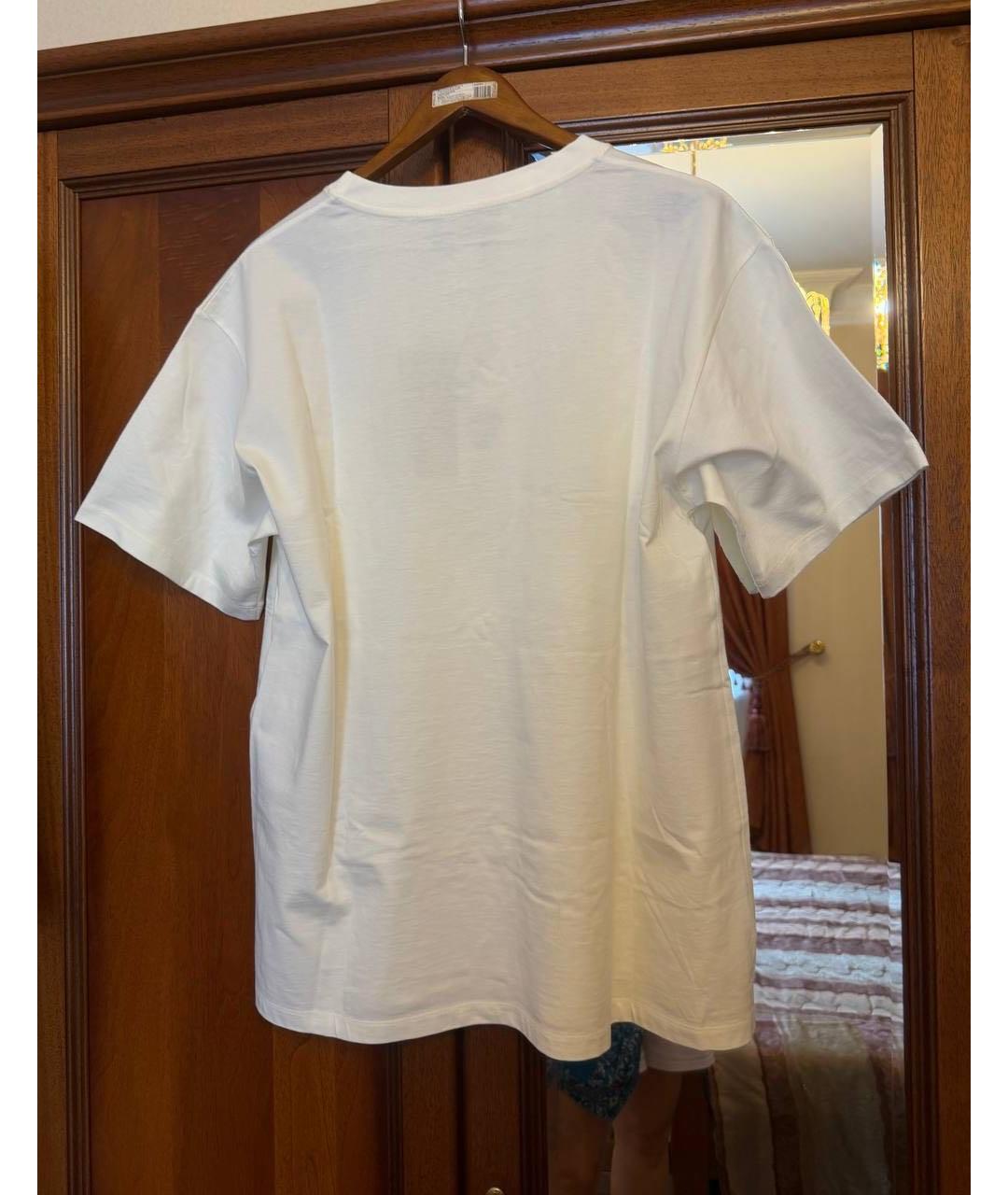 GUCCI Белая хлопковая футболка, фото 2