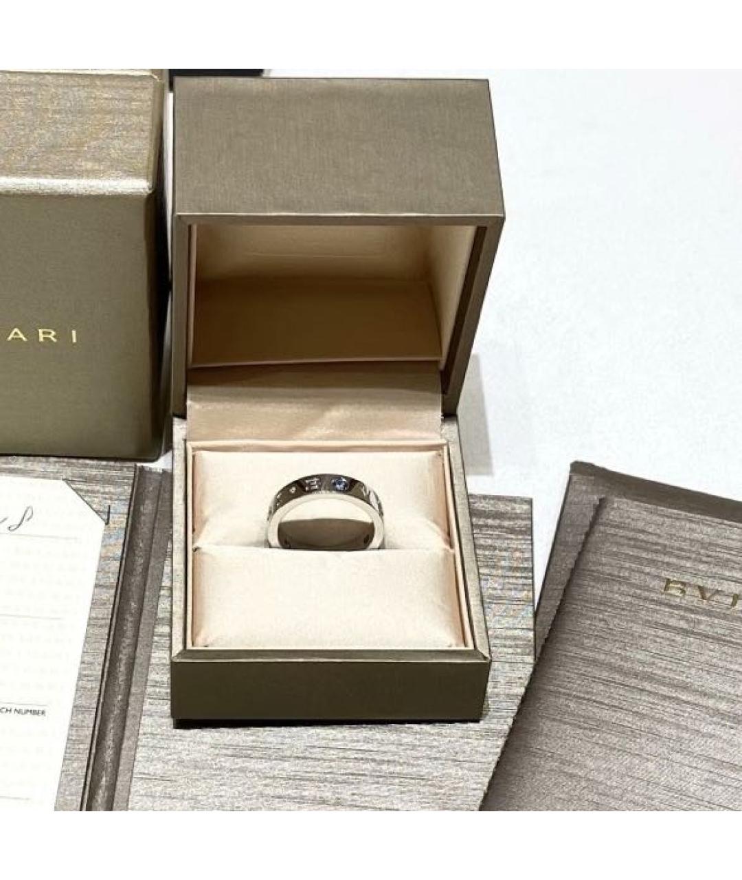 BVLGARI Серебряное кольцо из белого золота, фото 4