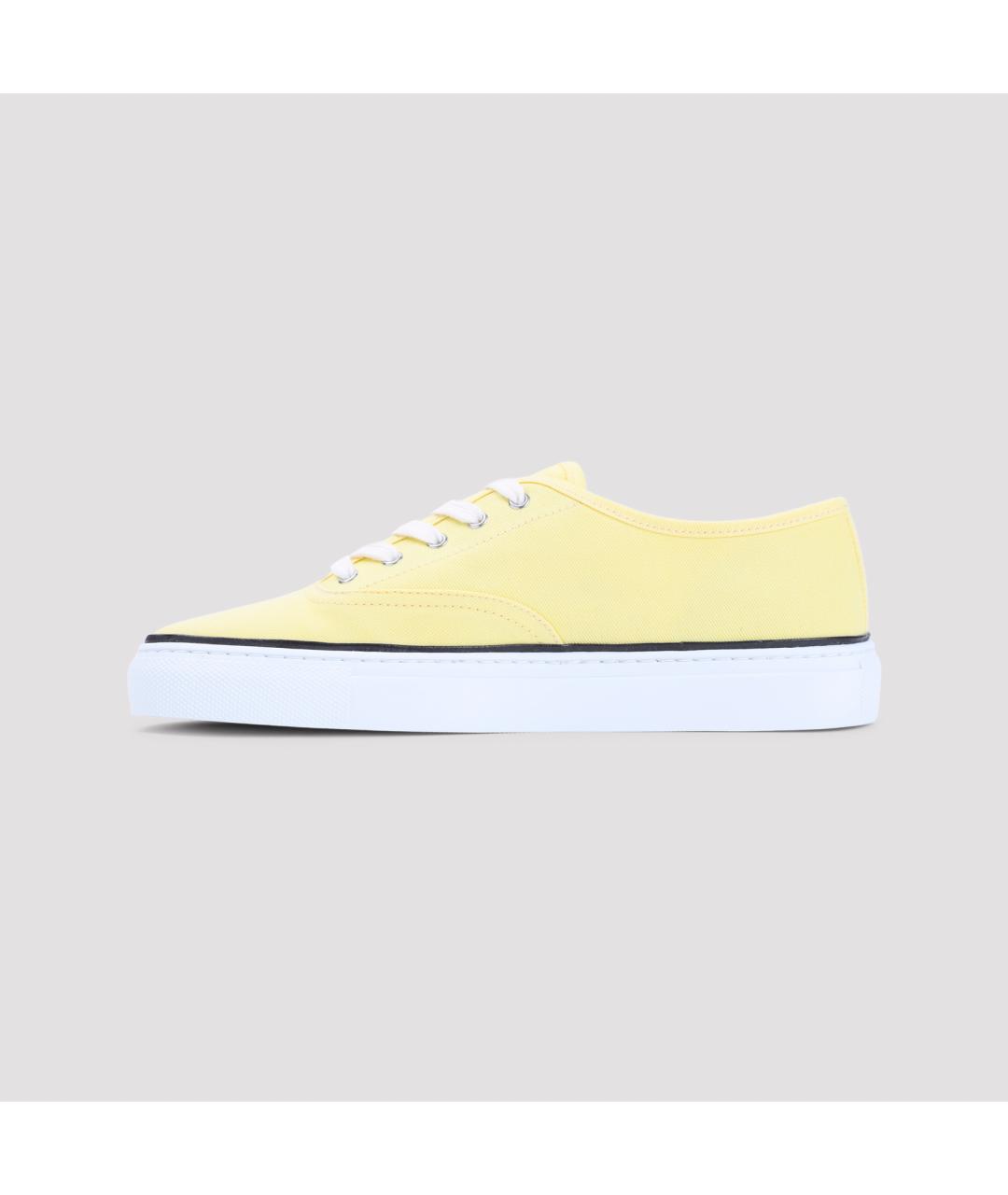 JACQUEMUS Желтые текстильные кеды, фото 2
