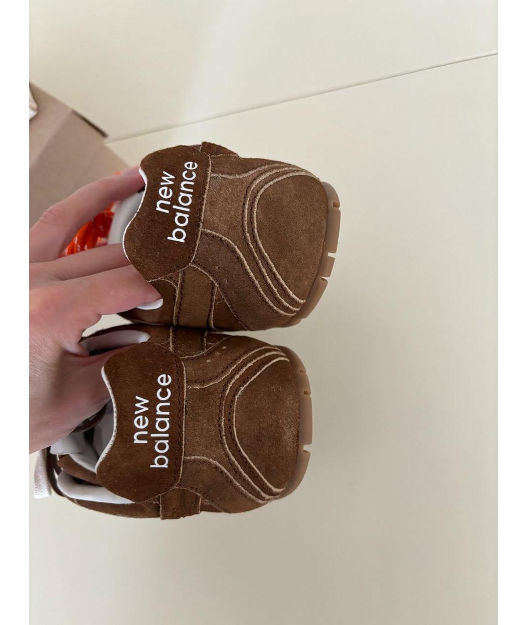 MIU MIU Коричневые замшевые кеды, фото 8