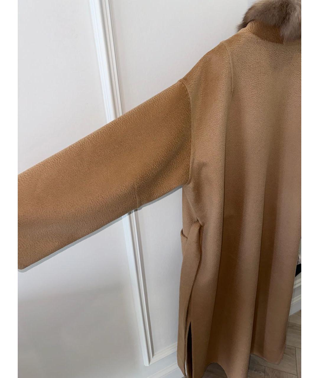 LORO PIANA Коричневое шерстяное пальто, фото 3