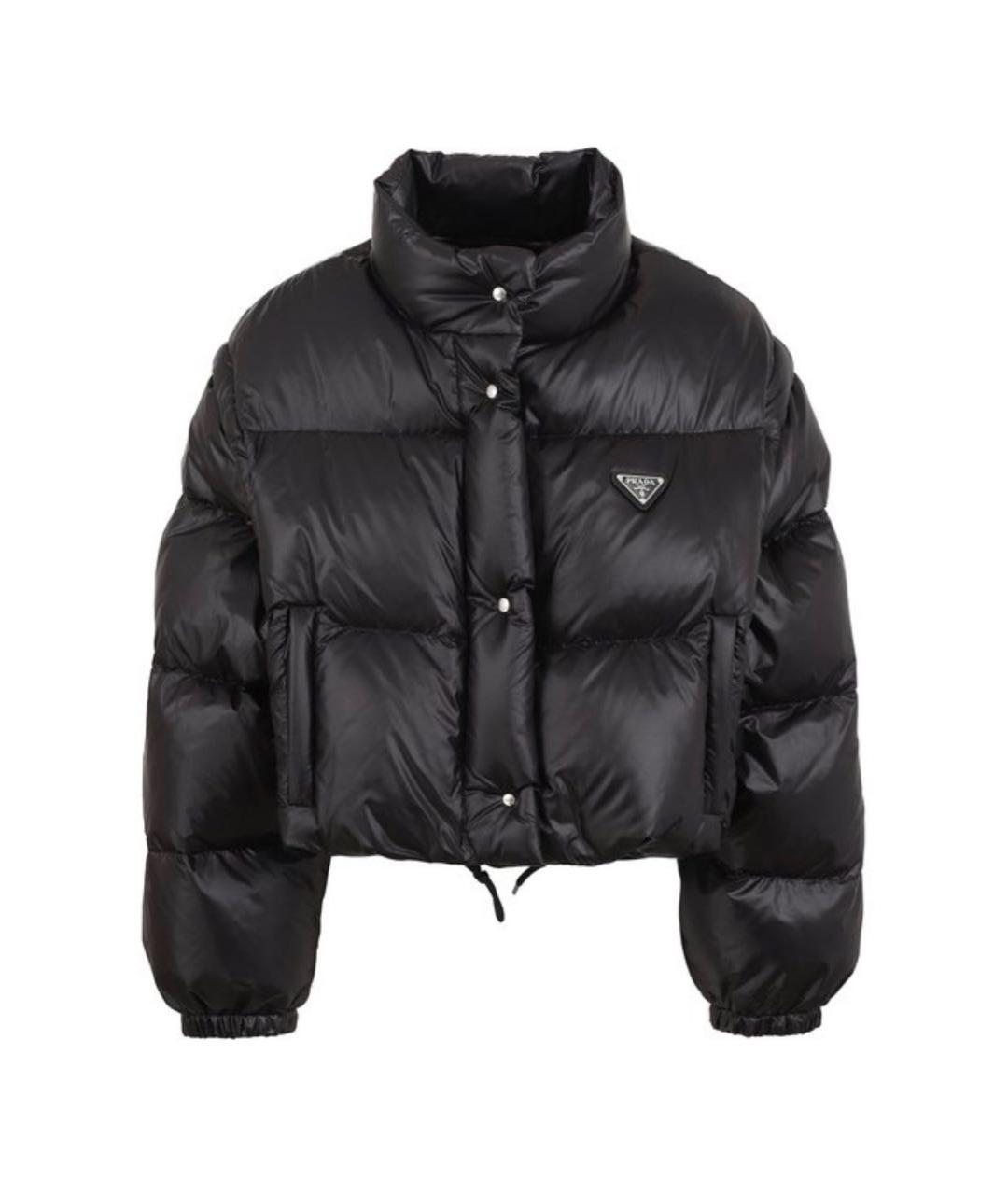 PRADA Черная полиамидовая куртка, фото 4