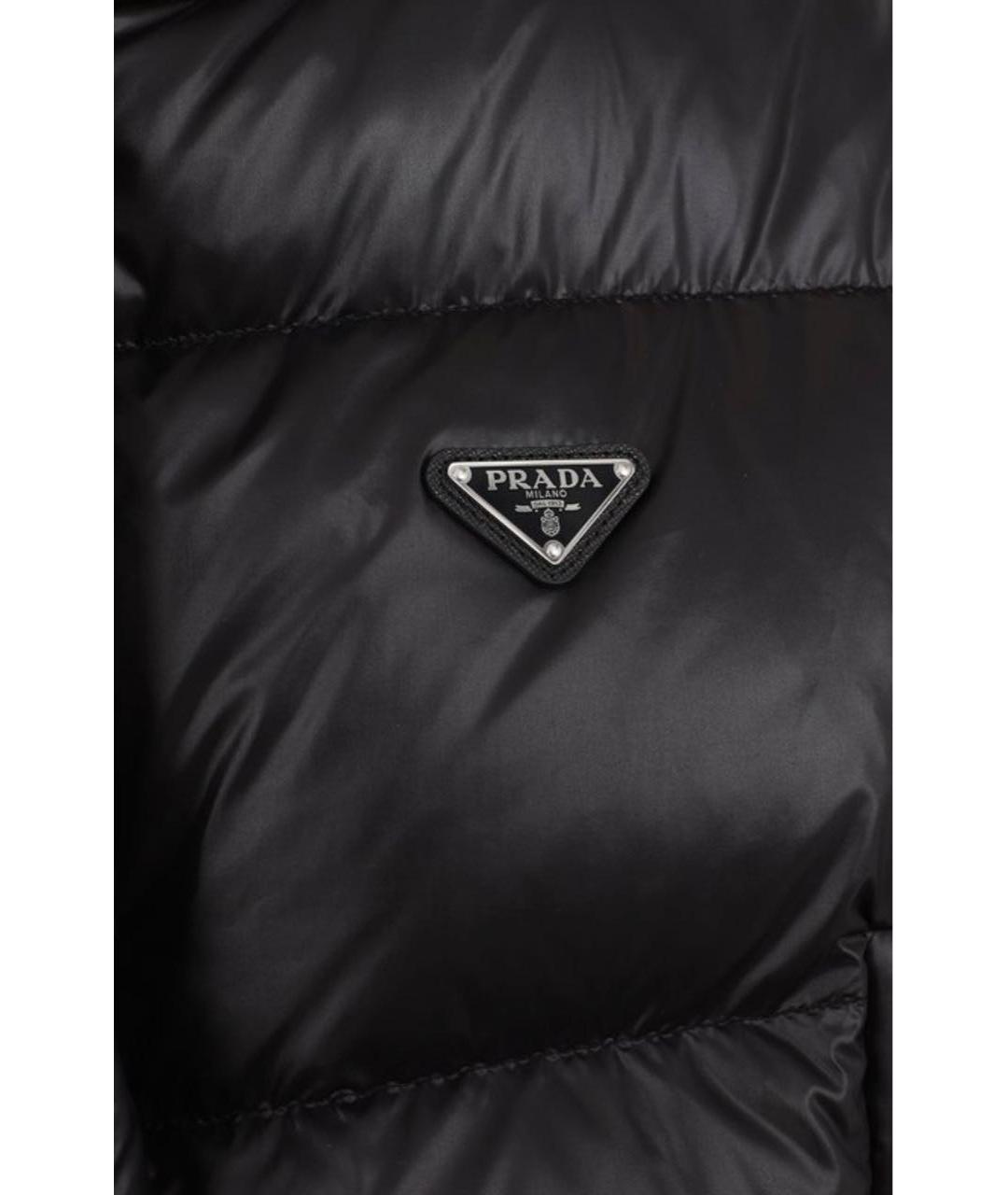 PRADA Черная полиамидовая куртка, фото 3