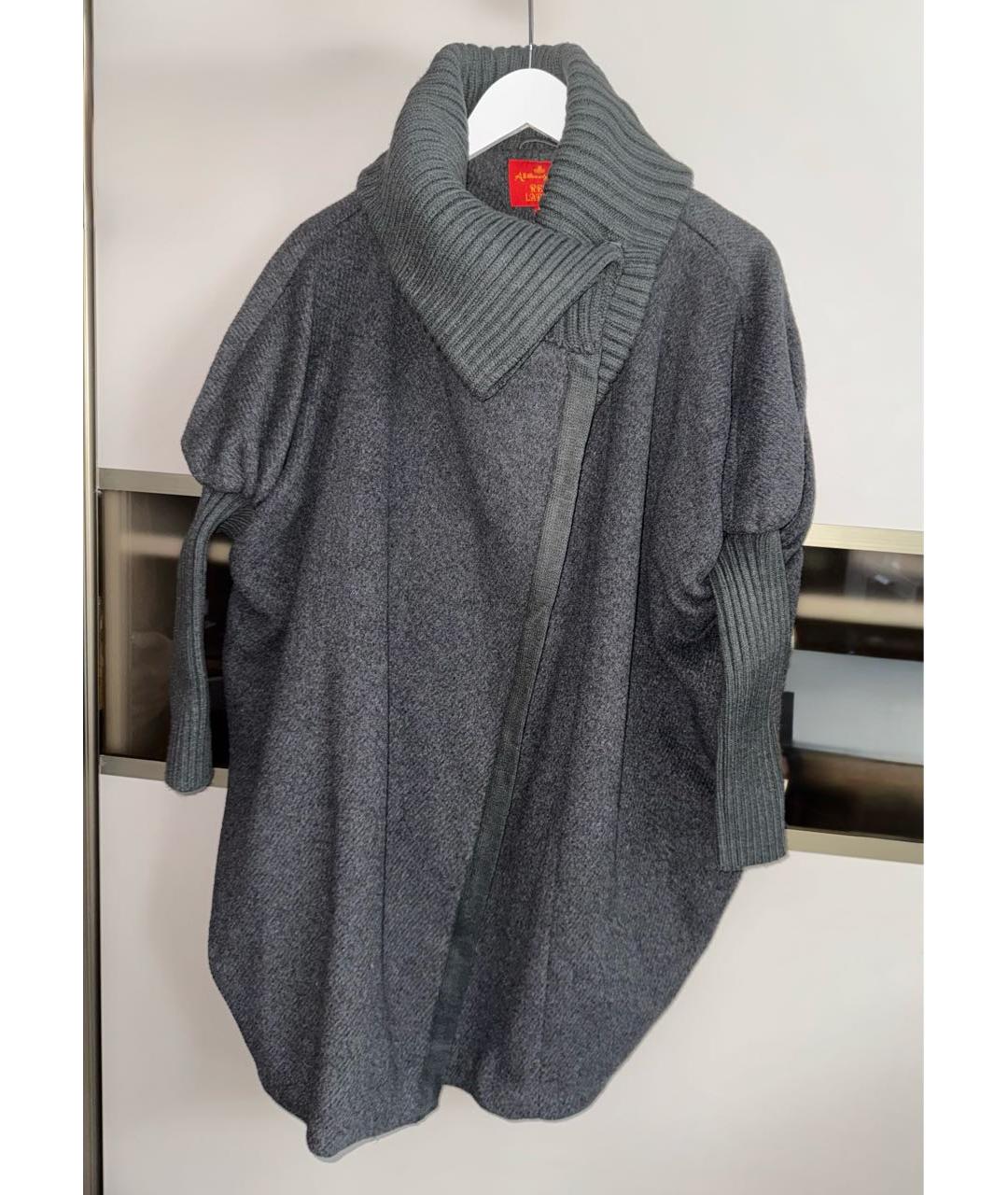 VIVIENNE WESTWOOD Антрацитовое кашемировое пальто, фото 6