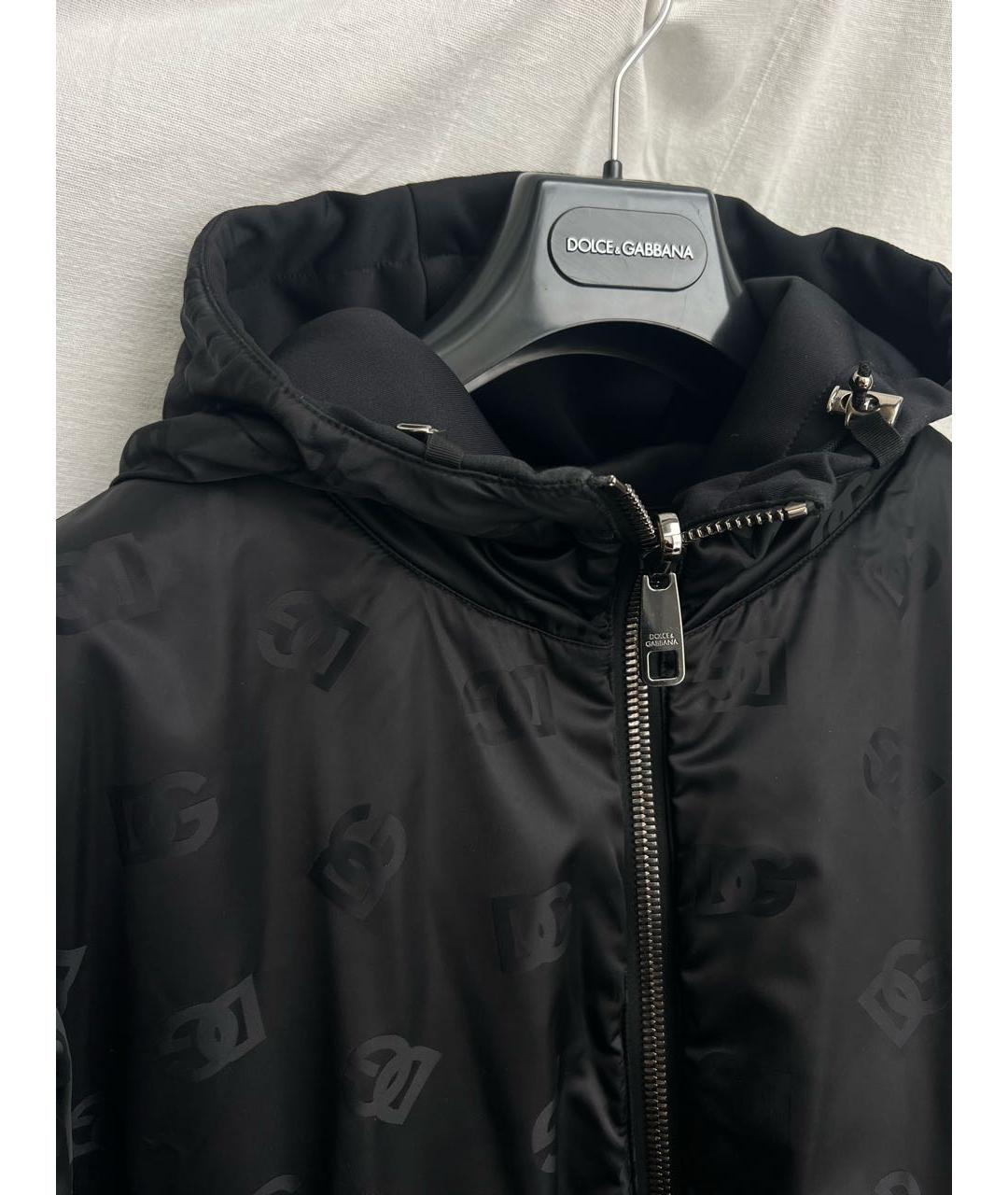 DOLCE&GABBANA Черная полиэстеровая куртка, фото 6