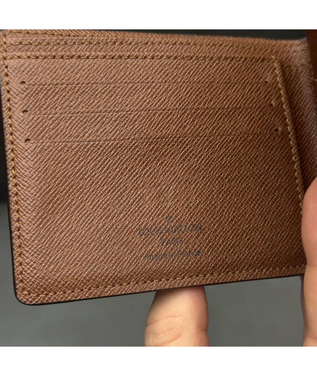 LOUIS VUITTON Коричневый кошелек, фото 7