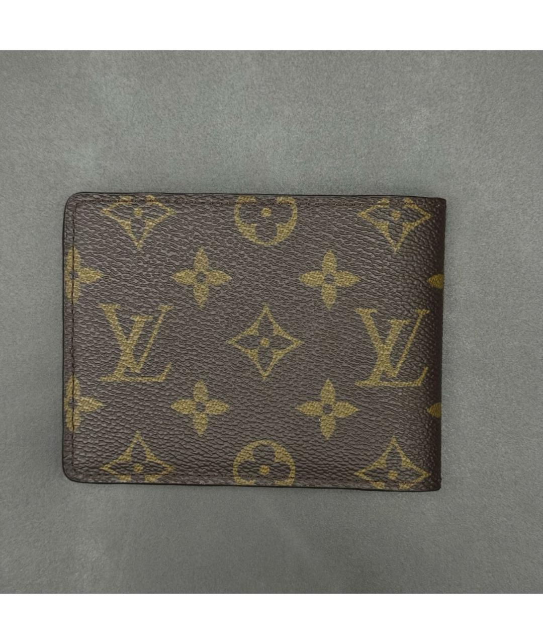 LOUIS VUITTON Коричневый кошелек, фото 2