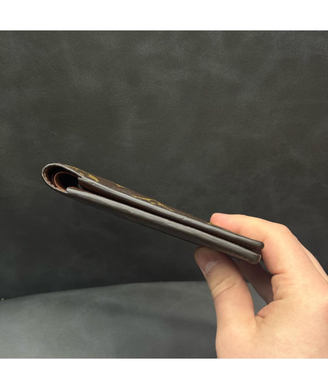 LOUIS VUITTON Коричневый кошелек, фото 3