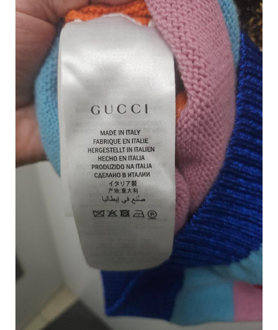 GUCCI Мульти шерстяной джемпер / свитер, фото 6