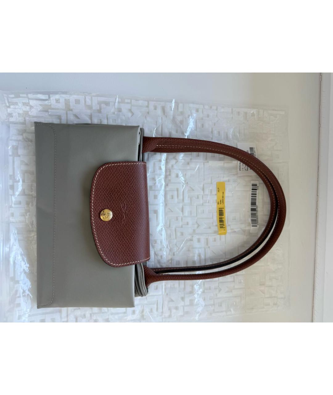 LONGCHAMP Серая сумка тоут, фото 6