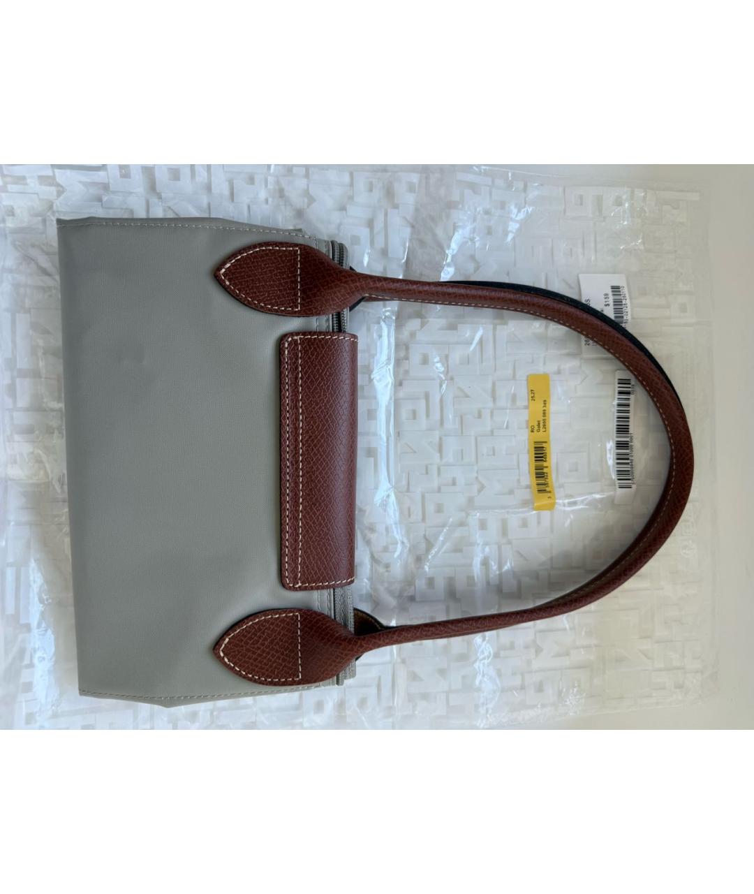 LONGCHAMP Серая сумка тоут, фото 7