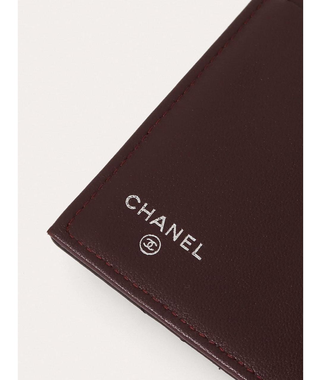 CHANEL Черный кожаный кошелек, фото 5