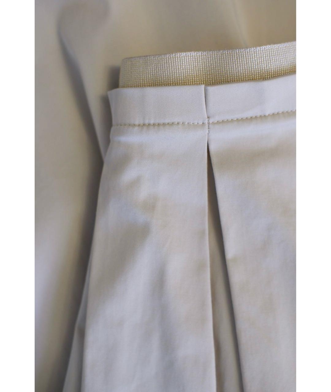 BLUGIRL Бежевая хлопковая юбка миди, фото 3