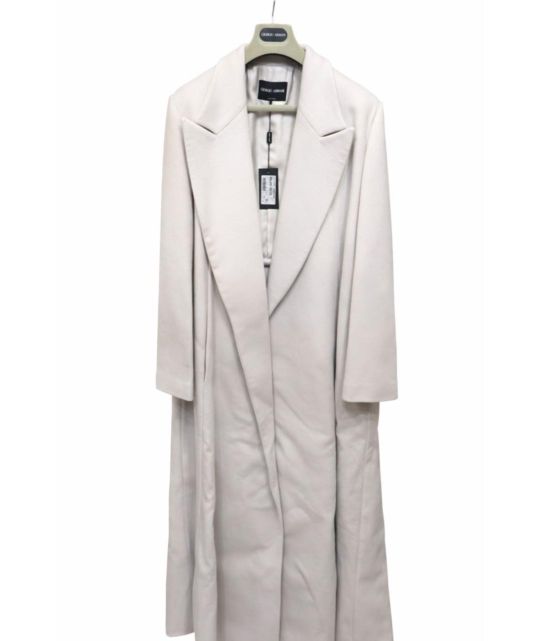 GIORGIO ARMANI Бежевое кашемировое пальто, фото 5