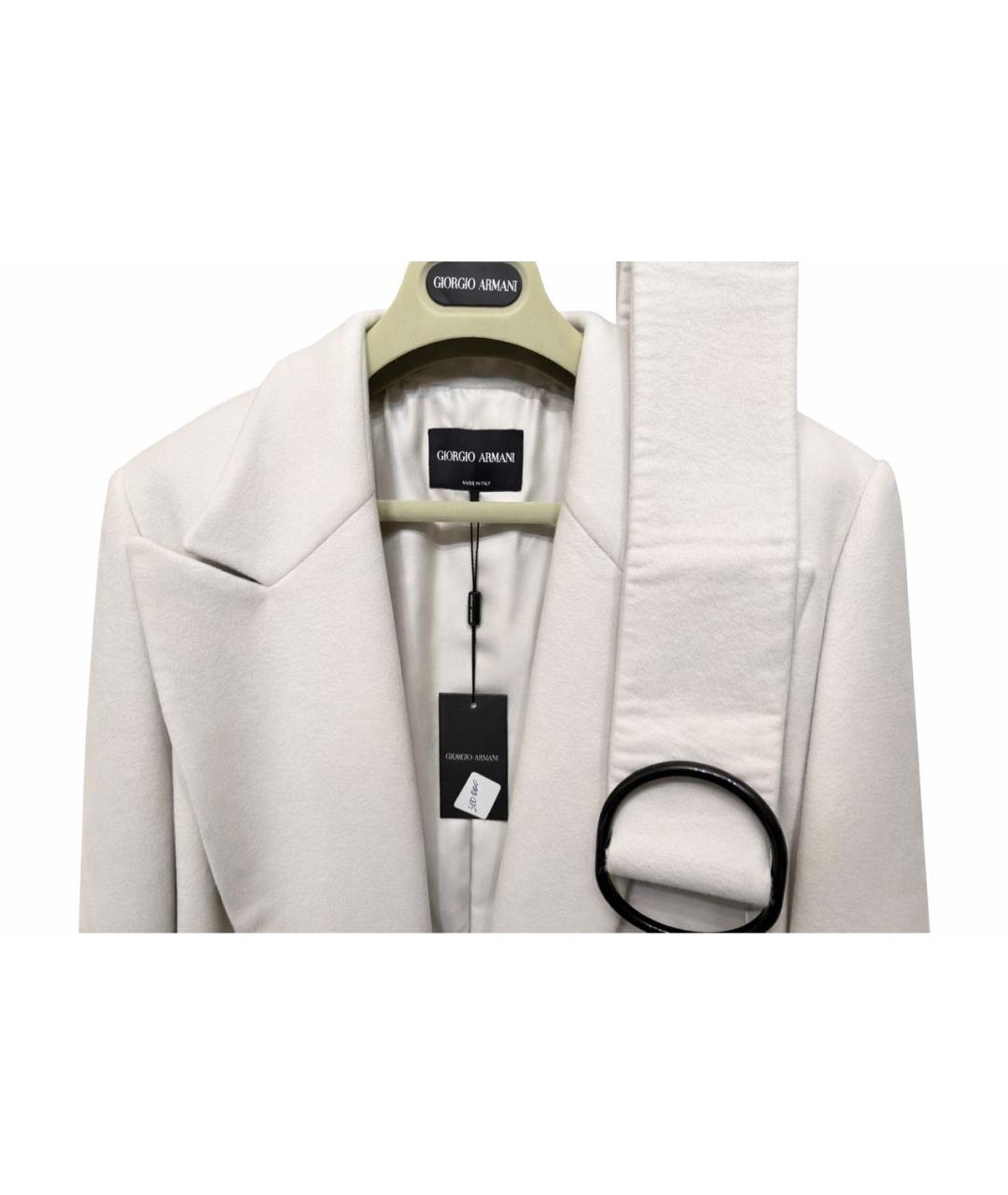 GIORGIO ARMANI Бежевое кашемировое пальто, фото 3