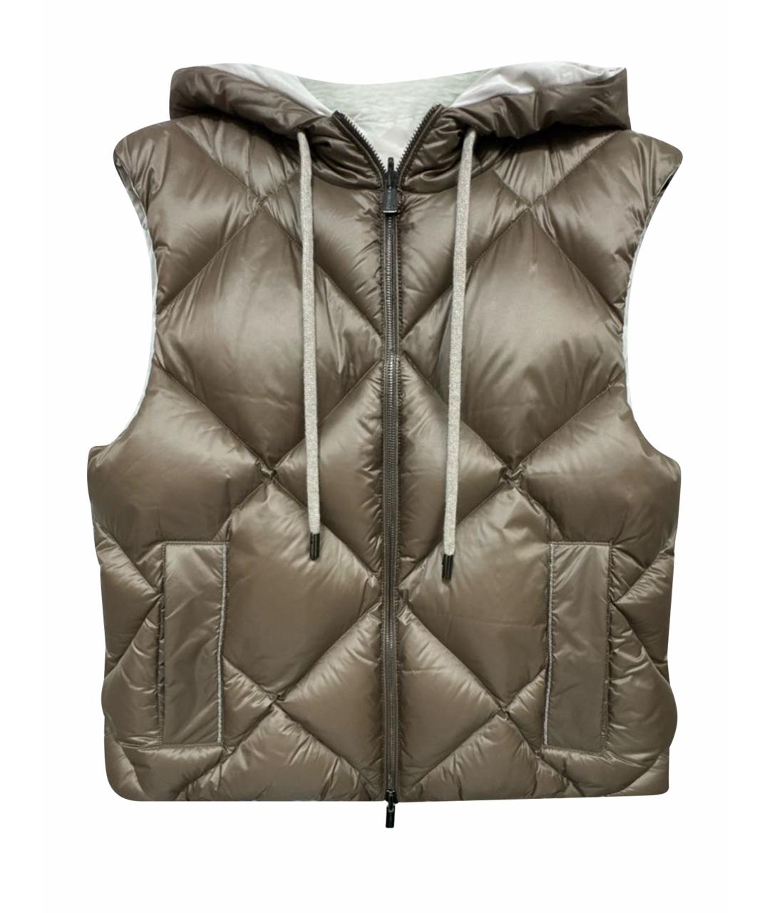 PESERICO Бежевый синтетический жилет, фото 1
