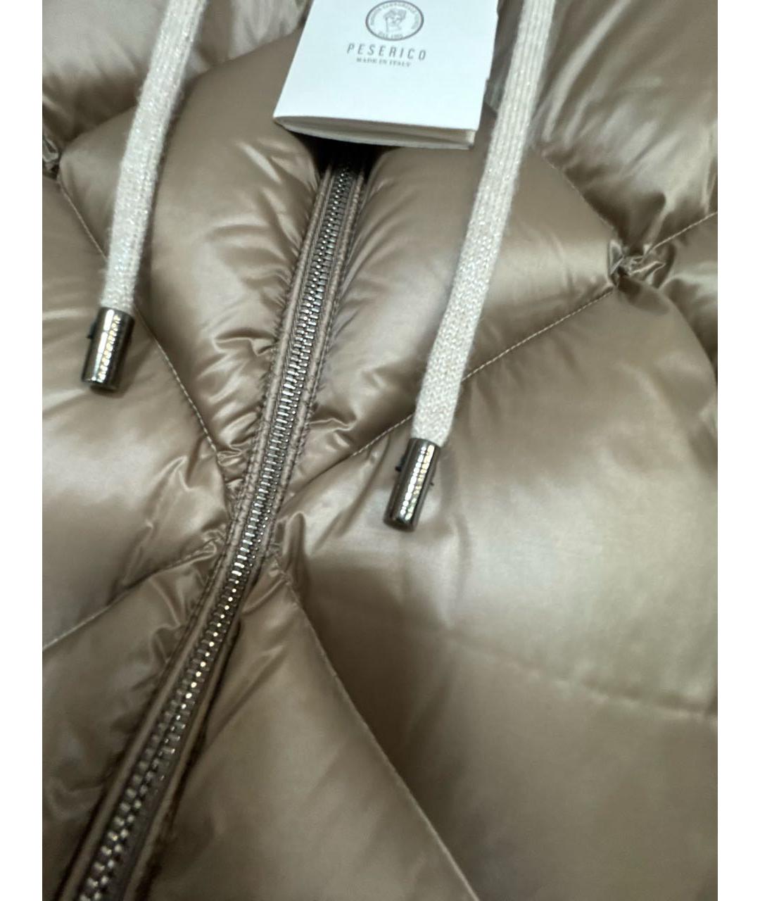 PESERICO Бежевый синтетический жилет, фото 5