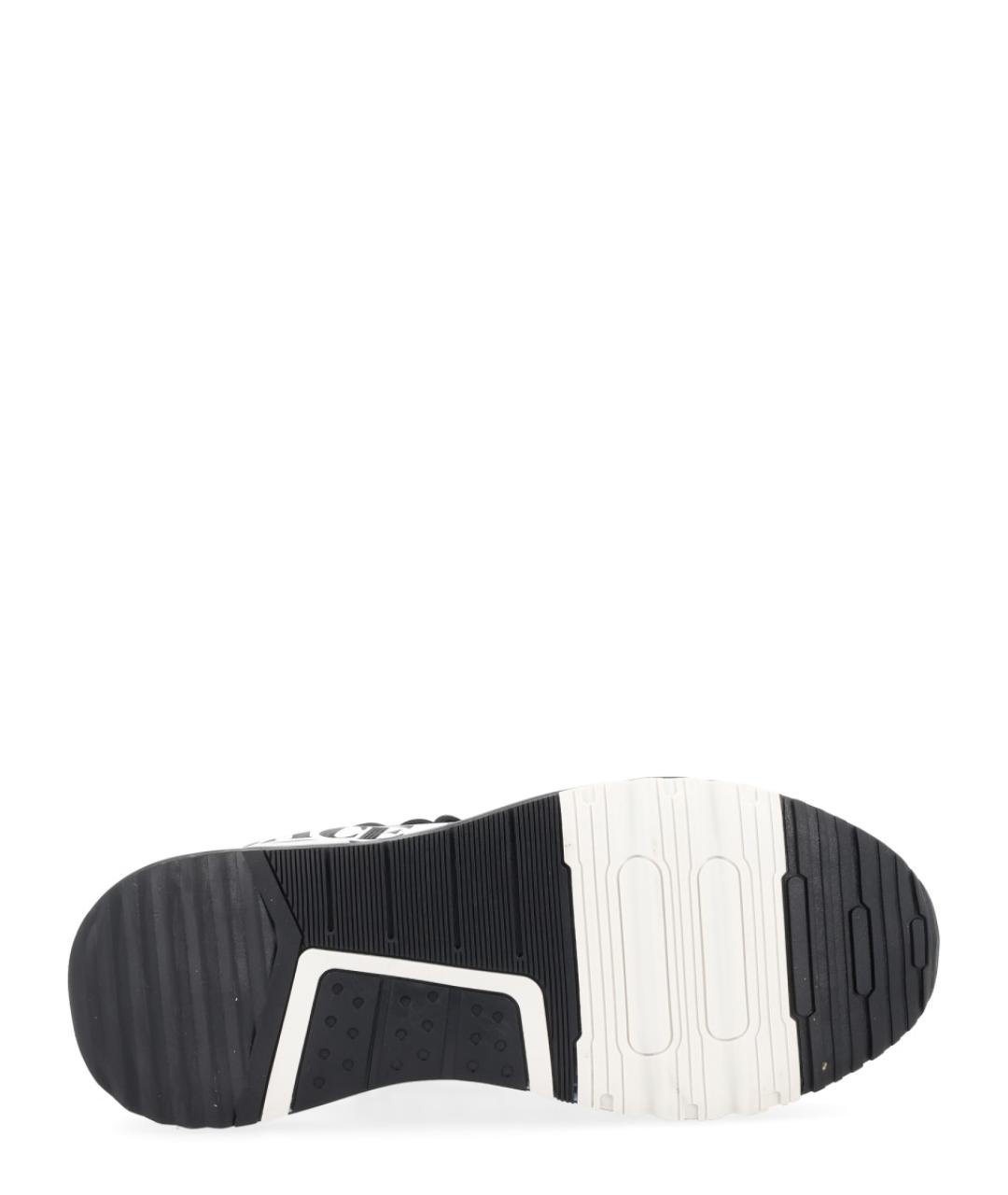 VERSACE JEANS COUTURE Черные текстильные низкие кроссовки / кеды, фото 6