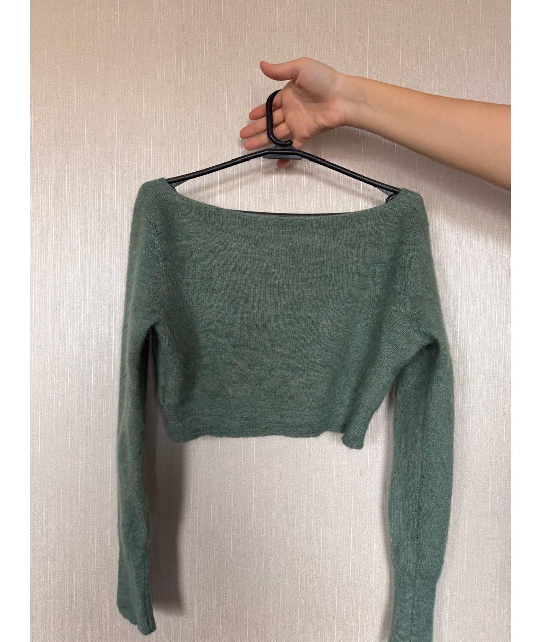 JACQUEMUS Зеленый шерстяной кардиган, фото 4