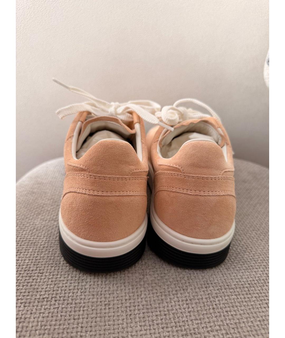 CHANEL Бежевые замшевые кеды, фото 4