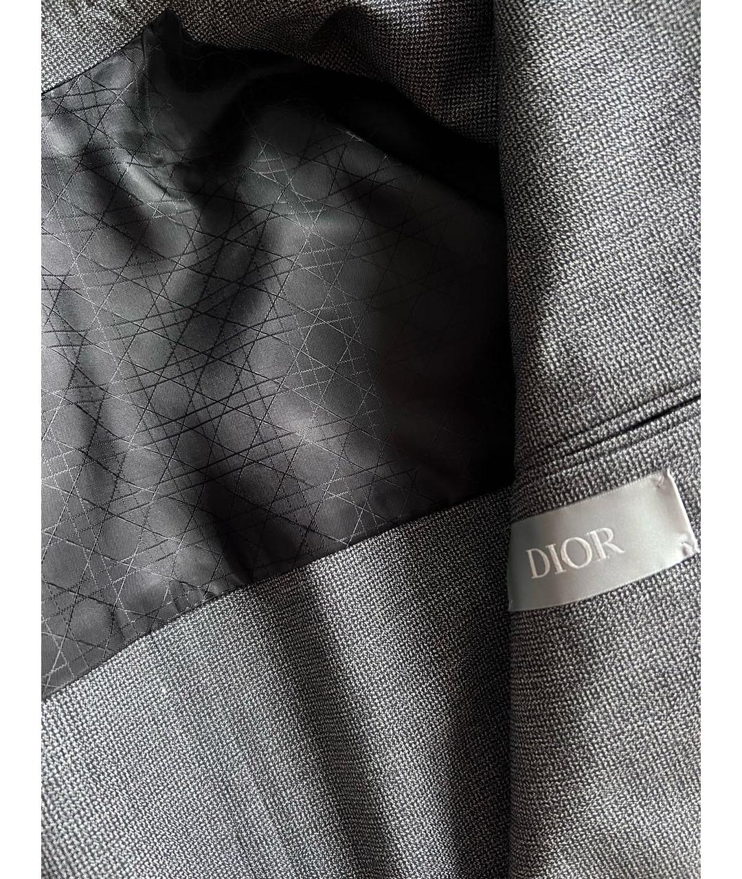 CHRISTIAN DIOR Серый классический костюм, фото 6