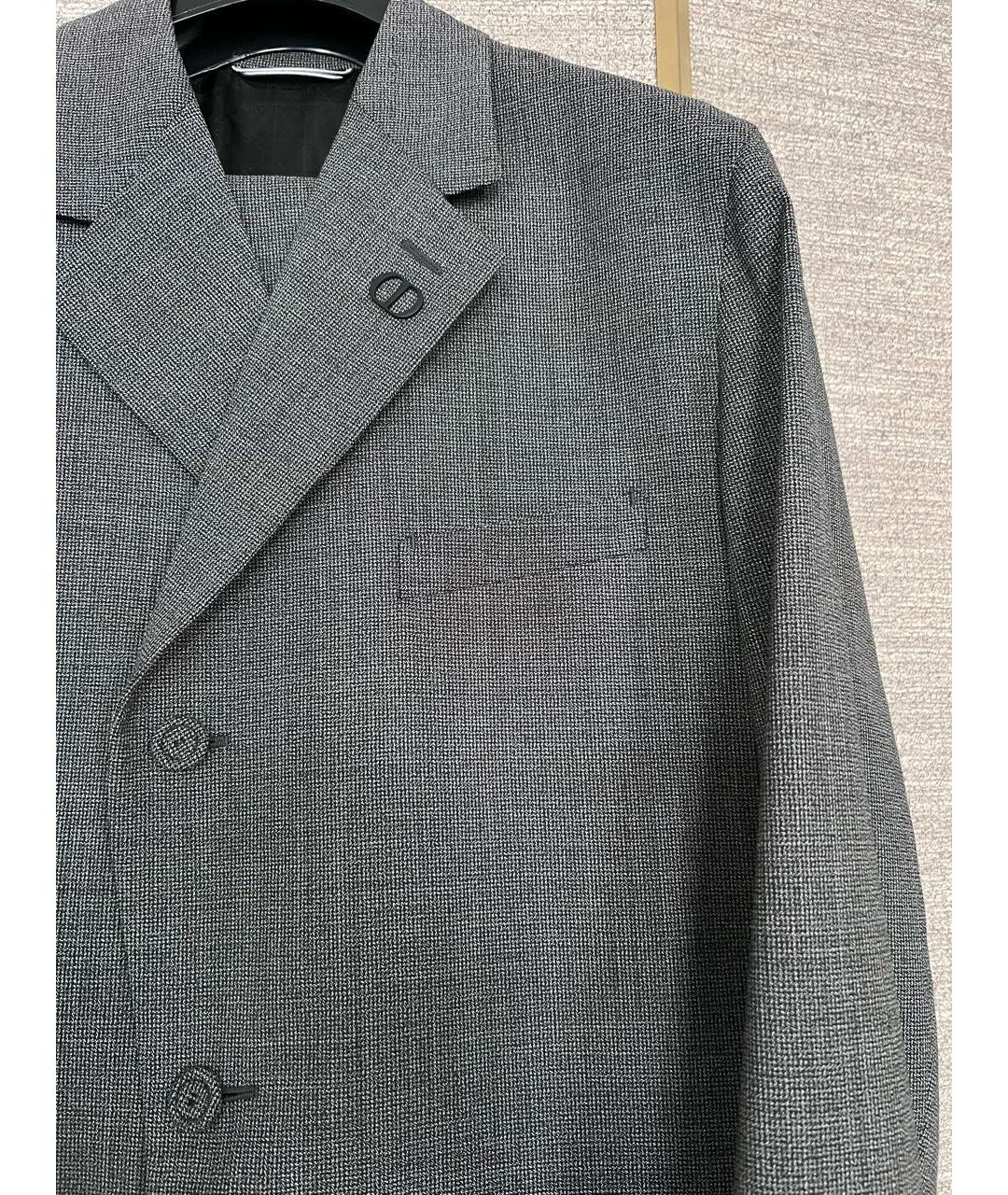 CHRISTIAN DIOR Серый классический костюм, фото 4