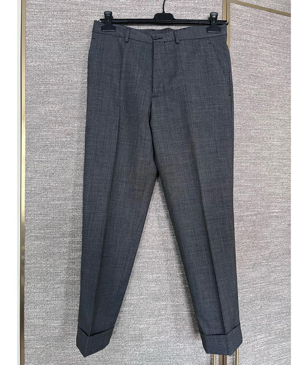 CHRISTIAN DIOR Серый классический костюм, фото 3