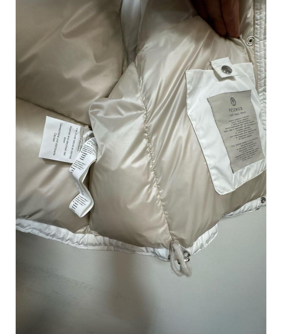 PESERICO Белый полиэстеровый жилет, фото 7