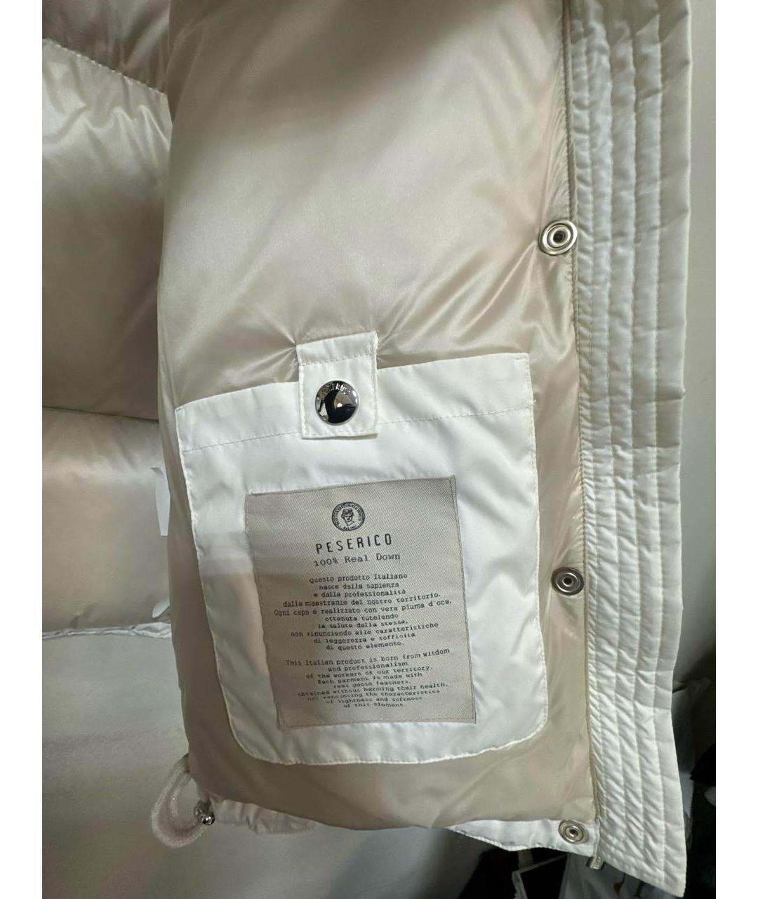 PESERICO Белый полиэстеровый жилет, фото 6