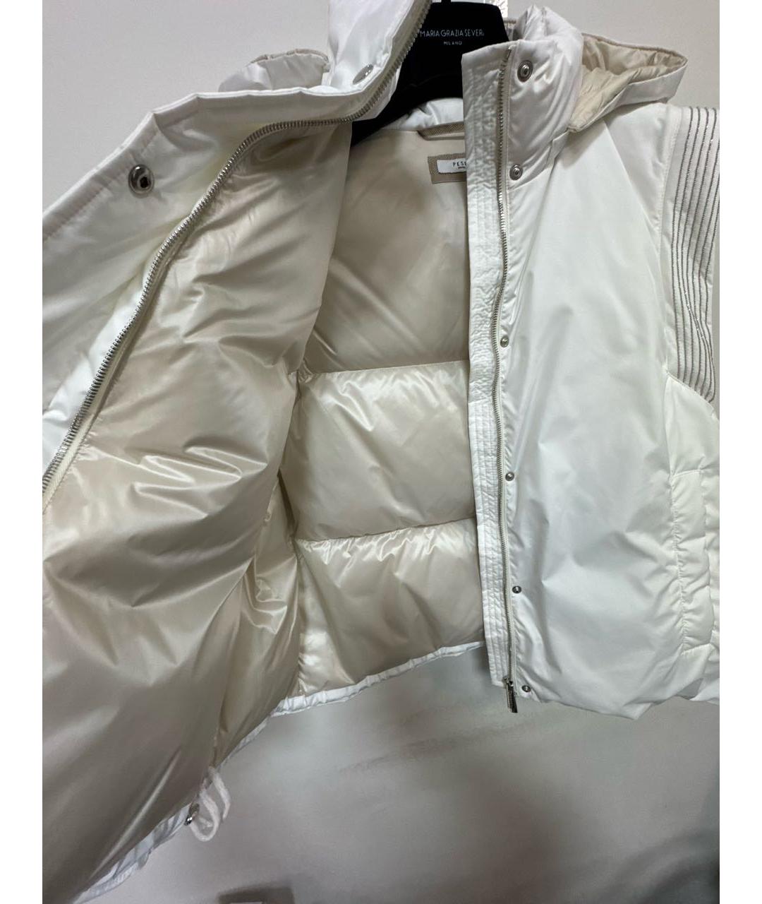 PESERICO Белый полиэстеровый жилет, фото 8