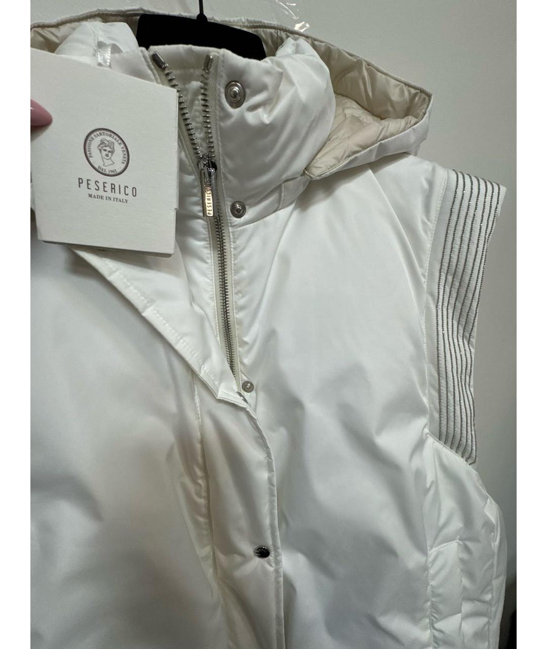 PESERICO Белый полиэстеровый жилет, фото 3