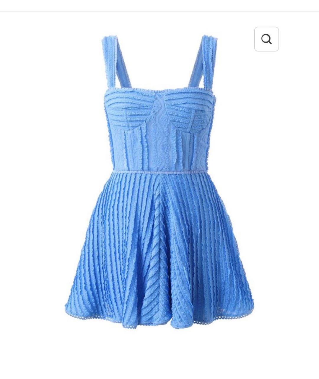 CHARO RUIZ Голубой хлопковый сарафан, фото 6