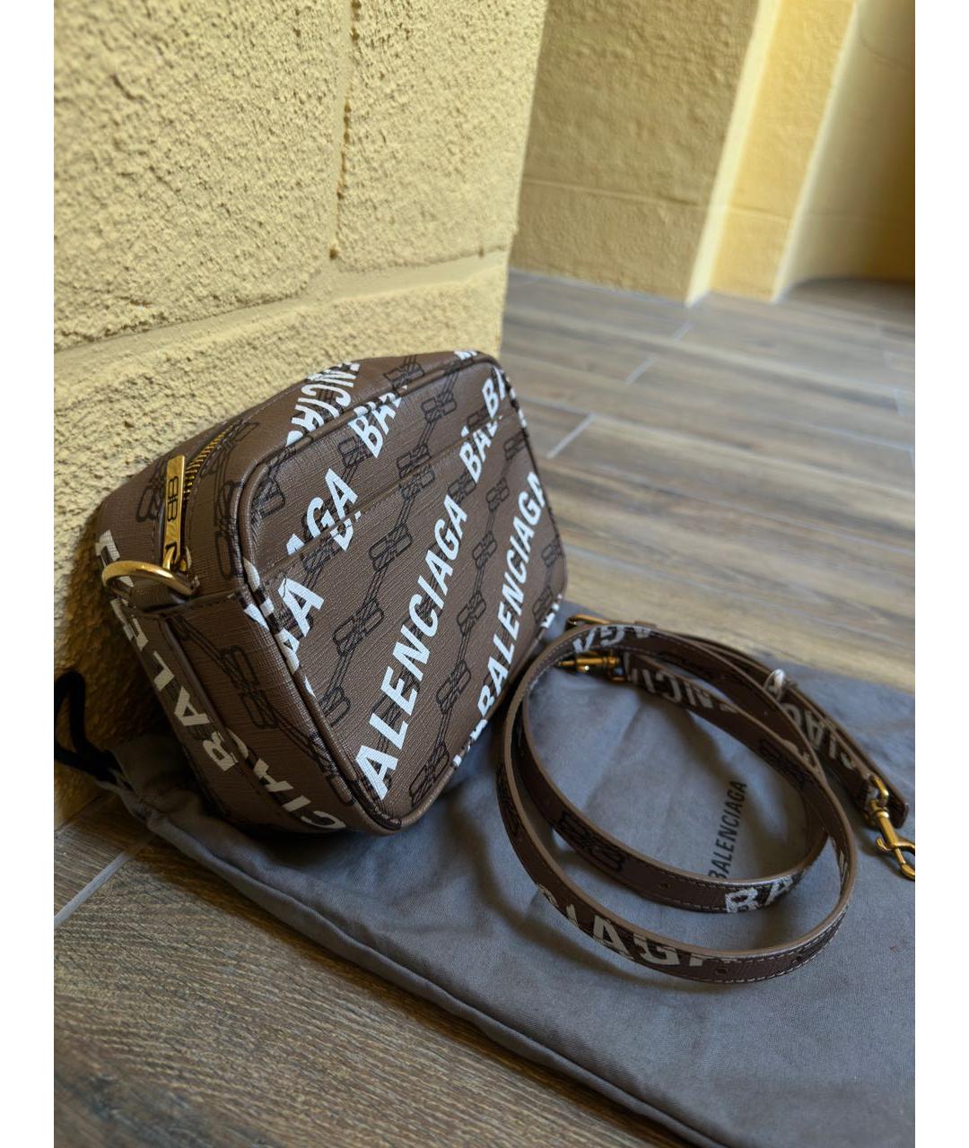 BALENCIAGA Коричневая сумка через плечо, фото 2