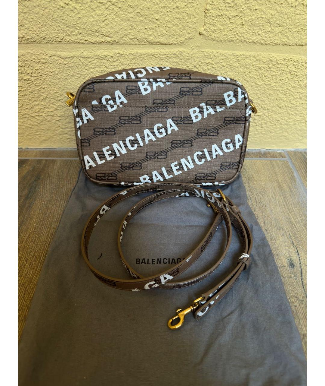 BALENCIAGA Коричневая сумка через плечо, фото 5