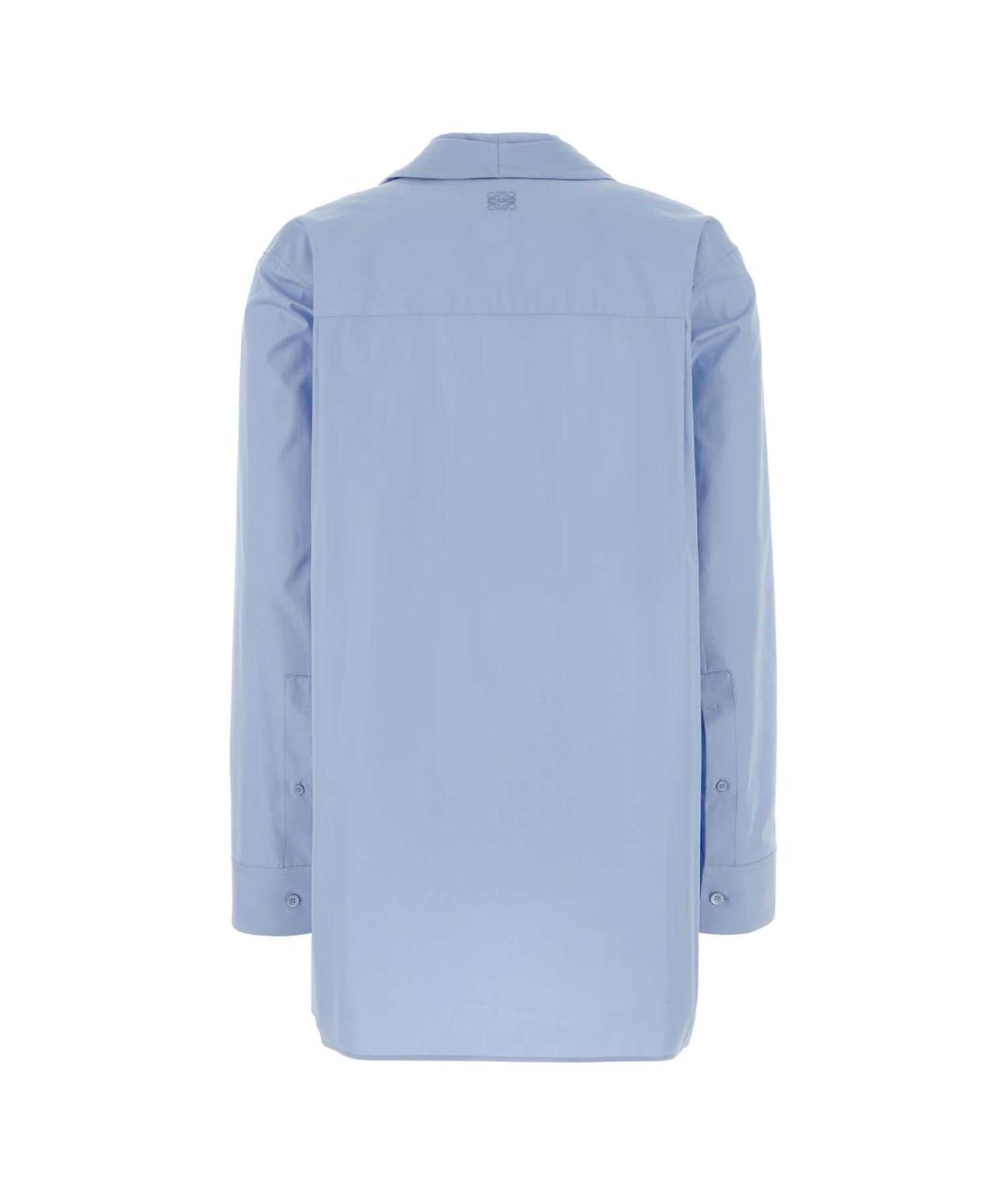 LOEWE Голубая хлопковая рубашка, фото 2