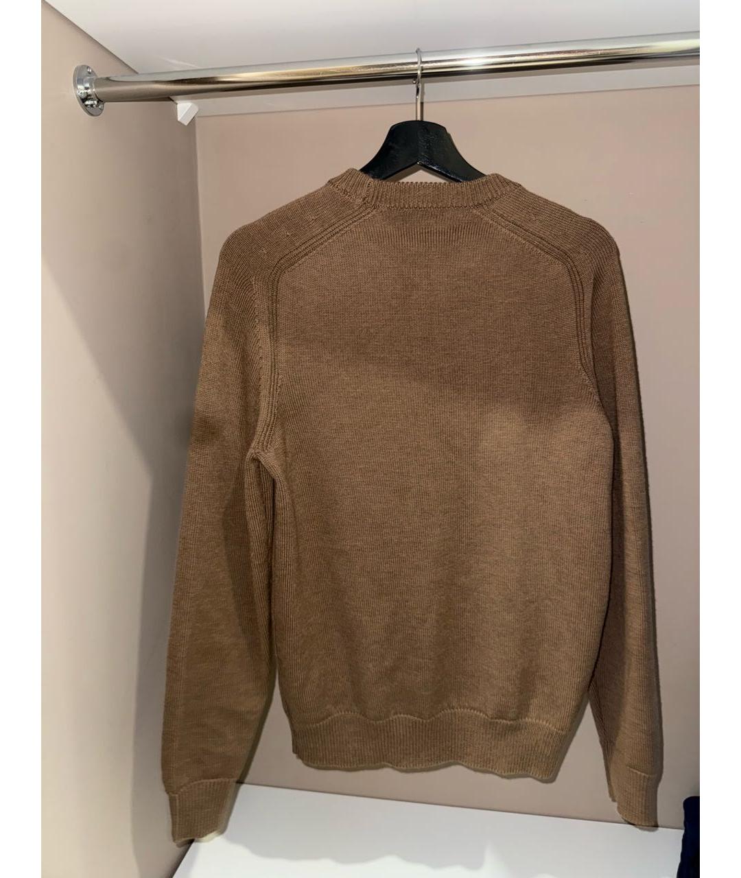 PESERICO Коричневый шерстяной джемпер / свитер, фото 2