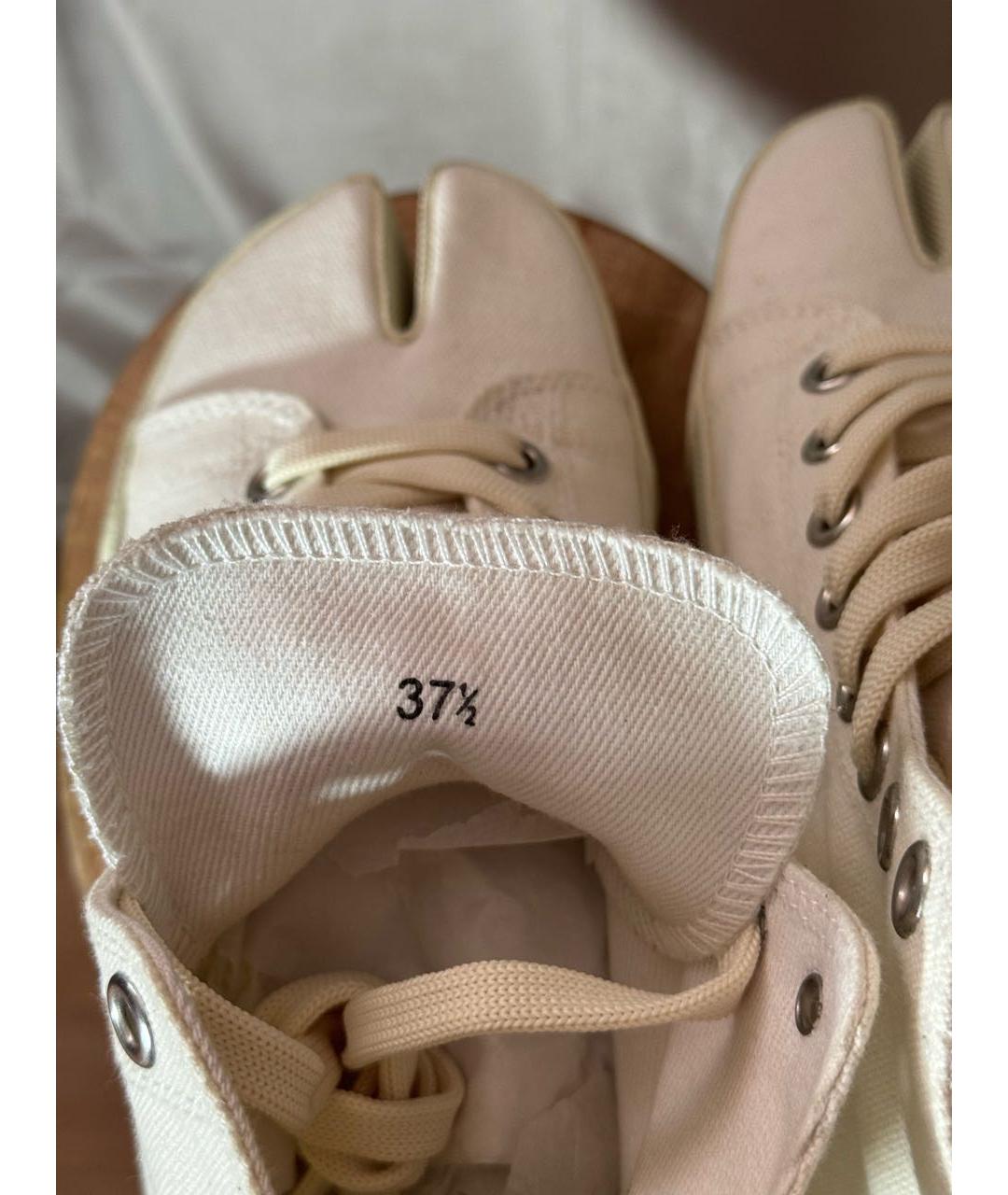 MAISON MARGIELA Белые текстильные кеды, фото 3