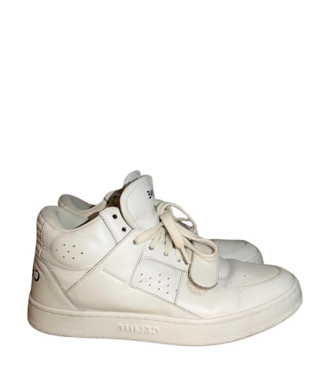 CELINE Белые кожаные кеды, фото 1