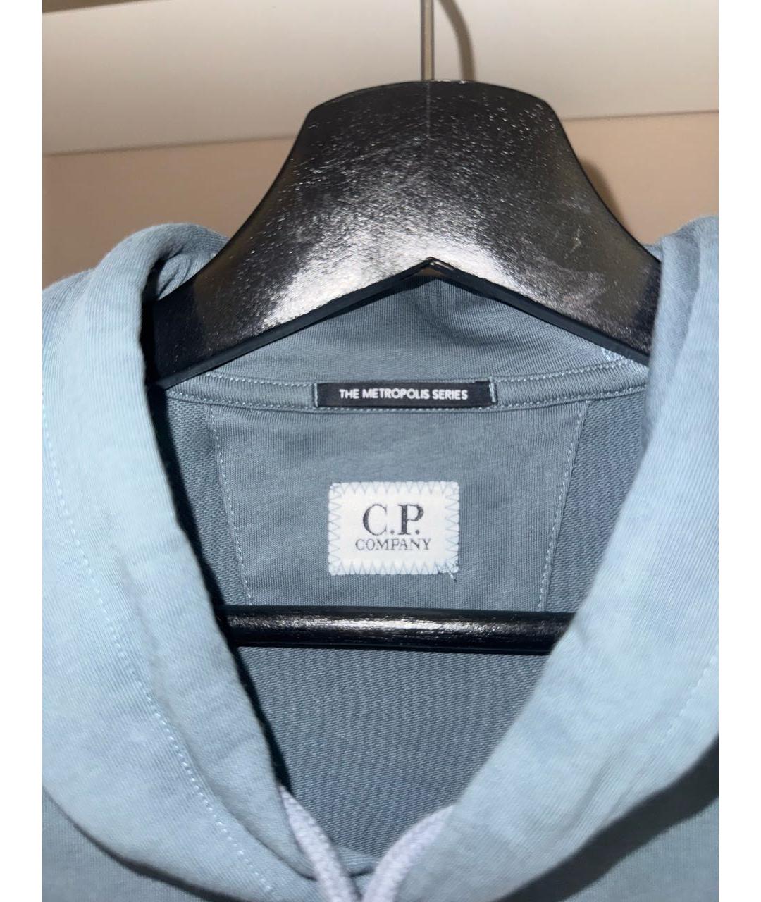 CP COMPANY Голубой хлопковый спортивный костюм, фото 5